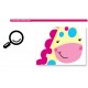 Sticker decorativ, copacel cu animalute 180 cm, 57STK