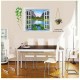 Sticker decorativ, fereastra deschisa spre padure 110 cm, 113STK Sticker decorativ, fereastra deschisa spre padure 110 cm, 113STK