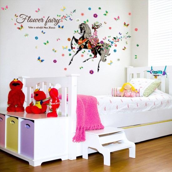 Sticker decorativ, flower fairy 142 cm, 72STK