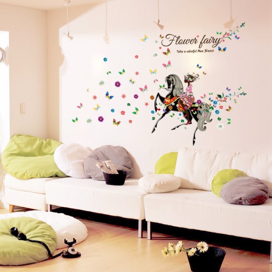 Sticker decorativ, flower fairy 142 cm, 72STK