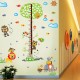 Sticker decorativ, masuratoare copacel cu animalute 143 cm, 70STK