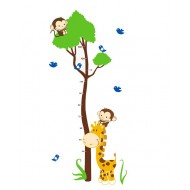 Sticker decorativ, masuratoare cu animalute  150 cm, 112STK