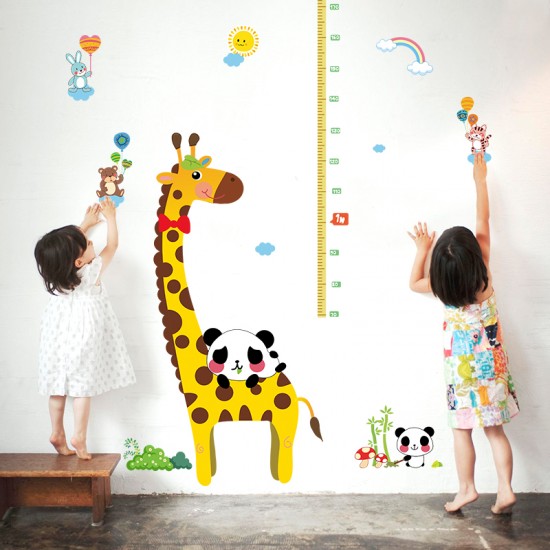 Sticker decorativ, masuratoare cu animalute 150 cm, 77STK