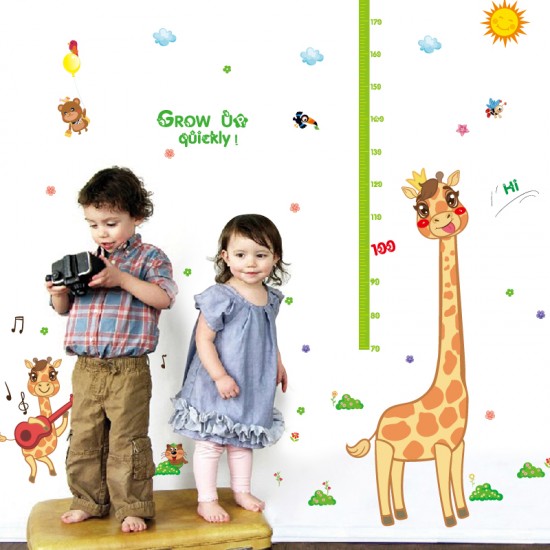 Sticker decorativ , masuratoare cu animalute, 160 cm, 104STK