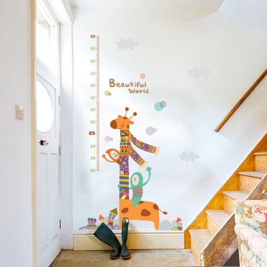 Sticker decorativ, masuratoare cu animalute 160 cm, 121STK