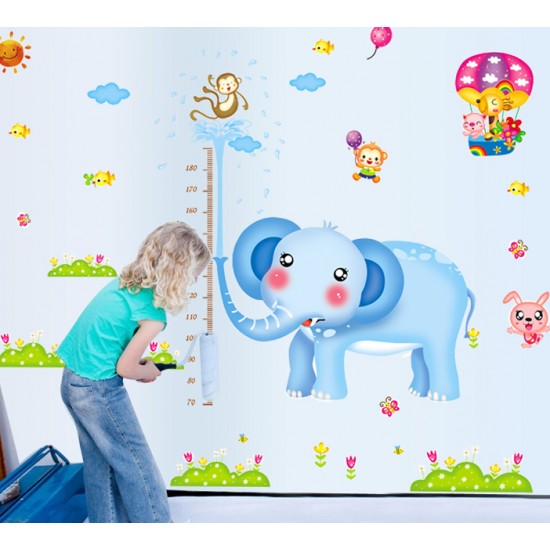 Sticker decorativ, masuratoare cu animalute  230 cm, 110STK