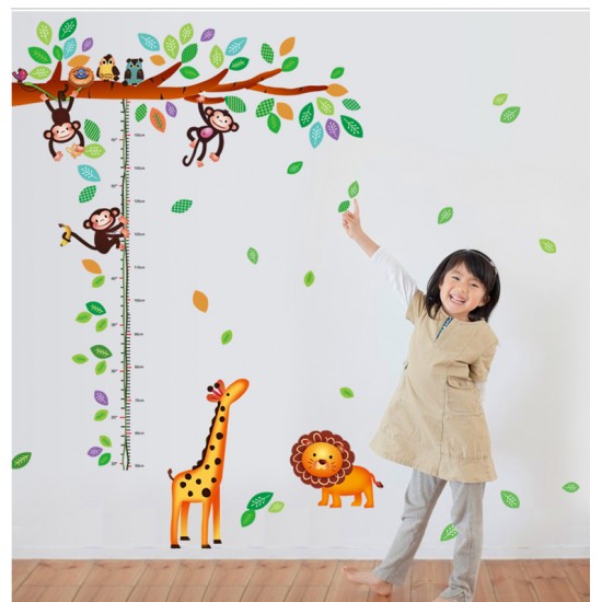 Sticker decorativ, masuratoare cu  maimutele 180 cm, 69STK