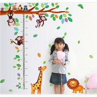Sticker decorativ, masuratoare cu  maimutele 180 cm, 69STK
