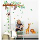Sticker decorativ, masuratoare cu  maimutele 180 cm, 69STK