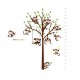 Sticker decorativ, masuratoare cu maimutele, 182 cm, 89STK