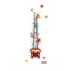 Sticker decorativ, masuratoare masina de pompieri 180 cm, 119STK