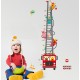 Sticker decorativ, masuratoare masina de pompieri 180 cm, 119STK