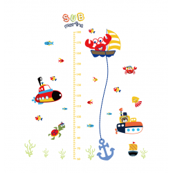 Sticker decorativ, masuratoare submarine  150 cm, 124STK