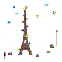 Sticker decorativ, masuratoare turnul Eiffel 210 cm, 120STK
