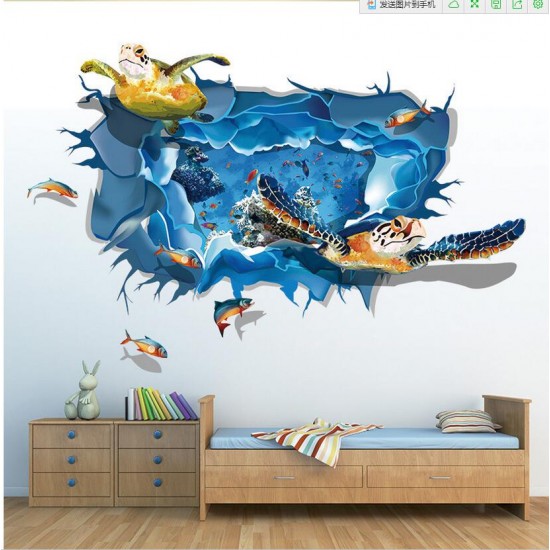 Sticker decorativ, ocean cu broscute 110 cm, 59STK Sticker decorativ, ocean cu broscute 110 cm, 59STK