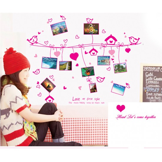 Sticker decorativ, sarma intinsa cu 9 rame foto 180 cm, 117STK