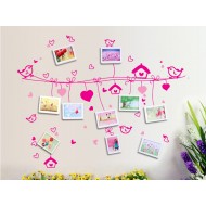 Sticker decorativ, sarma intinsa cu 9 rame foto 180 cm, 117STK