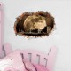 Sticker decorativ, Gaura in perete, privire spre luna 85 cm, 146STK-1
