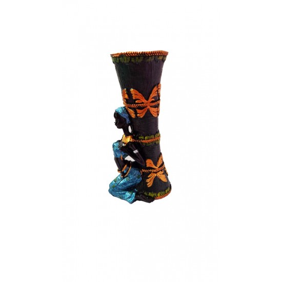 Vaza decorativa, Africana, 20 cm, FT3