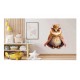 Sticker decorativ, Bufnita, Portocaliu, 70 cm, 1295STK-5 Sticker decorativ, Bufnita, Portocaliu, 70 cm, 1295STK-5