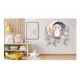 Sticker decorativ, Bufnita, Multicolor, 60 cm, 1296STK-3