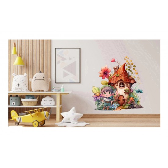 Sticker decorativ, Baiat, Multicolor, 65 cm, 1297STK-4