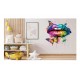Sticker decorativ, Buze, Albastru, 70 cm, 1299STK-3