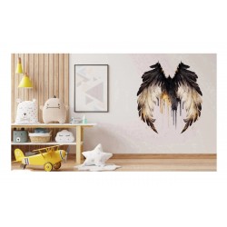 Sticker decorativ,  Aripi, Maro, 70 cm, 1303STK-3