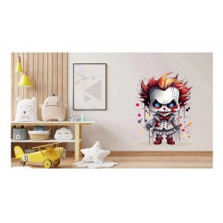 Sticker decorativ, Horror, Waterproof, Alb, 80 cm, 1306STK-10
