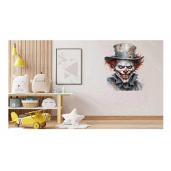 Sticker decorativ, Horror, Waterproof, Gri, 60 cm, 1306STK-3
