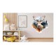 Sticker decorativ, Cerb, Maro, 64 cm, 1307STK-2