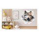 Sticker decorativ, Lup, Gri, 65 cm, 1307STK-5 Sticker decorativ, Lup, Gri, 65 cm, 1307STK-5