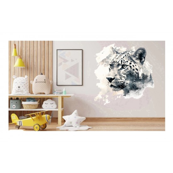Sticker decorativ, Jaguar, Negru, 60 cm, 1307STK-9 Sticker decorativ, Jaguar, Negru, 60 cm, 1307STK-9
