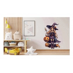 Sticker decorativ, Halloween, Mov, 75 cm, 1308STK-1