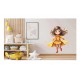 Sticker decorativ Fata Supererou, Galben, 63 cm, 1310STK-4