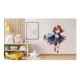 Sticker decorativ Fata Supererou, Albastru, 63 cm, 1310STK-5