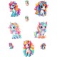 Sticker decorativ Waterproof cu Unicorni,  83x60 cm, 1314STK-3