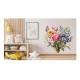 Sticker decorativ, Flori Salbatice, Multicolor, 62 cm, 1319STK-10