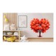 Sticker decorativ, Copac, Portocaliu, 61 cm, 1320STK-5