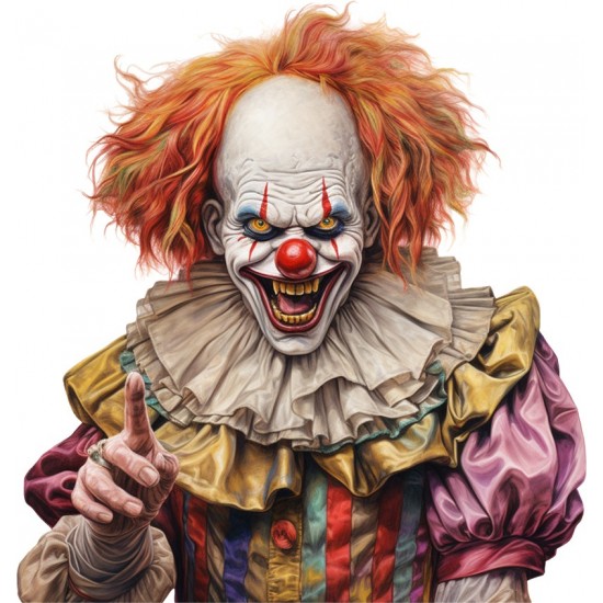 Sticker decorativ, Horror, Multicolor, 63 cm, 1321STK-15