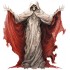 Sticker decorativ, Horror, Rosu, 66 cm, 1321STK-5