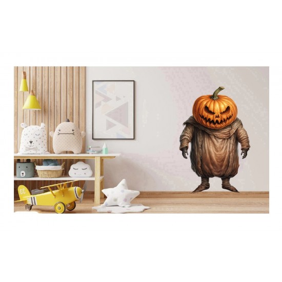 Sticker decorativ, Horror, Portocaliu, 90 cm, 1321STK-7