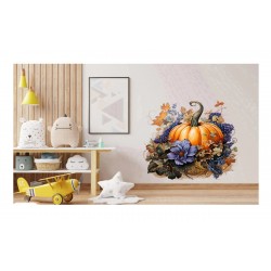 Sticker decorativ, Dovleac, Mov, 61 cm, 1322STK-2