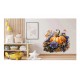 Sticker decorativ, Dovleac, Mov, 61 cm, 1322STK-2