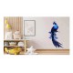 Sticker decorativ, Pasarea Phoenix, Albastru, 90 cm, 1323STK-4