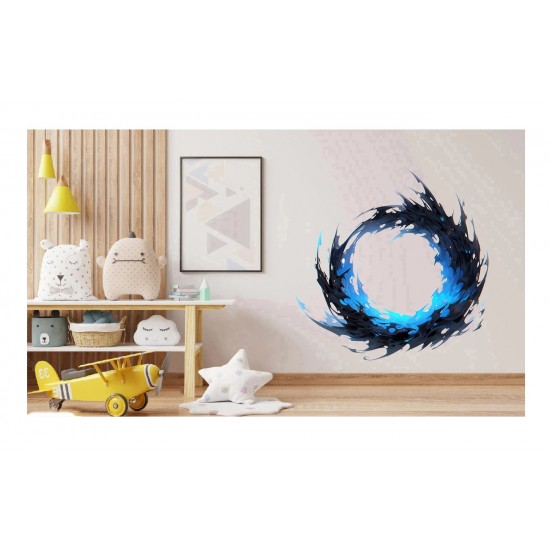 Sticker decorativ,Pasarea Phoenix-Puterea, Negru, 60 cm, 1323STK-7 Sticker decorativ,Pasarea Phoenix-Puterea, Negru, 60 cm, 1323STK-7