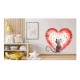 Sticker decorativ, Pisica, Rosu, 60 cm, 1326STK