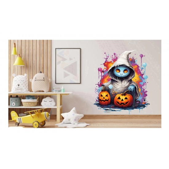 Sticker decorativ, Halloween, Multicolor, 75 cm, 1327STK