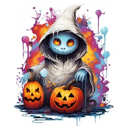 Sticker decorativ, Halloween, Multicolor, 75 cm, 1327STK