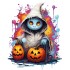 Sticker decorativ, Halloween, Multicolor, 75 cm, 1327STK